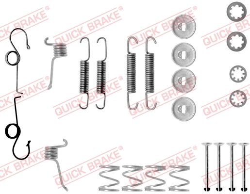 QUICK BRAKE Комплектующие, тормозная колодка 105-0511